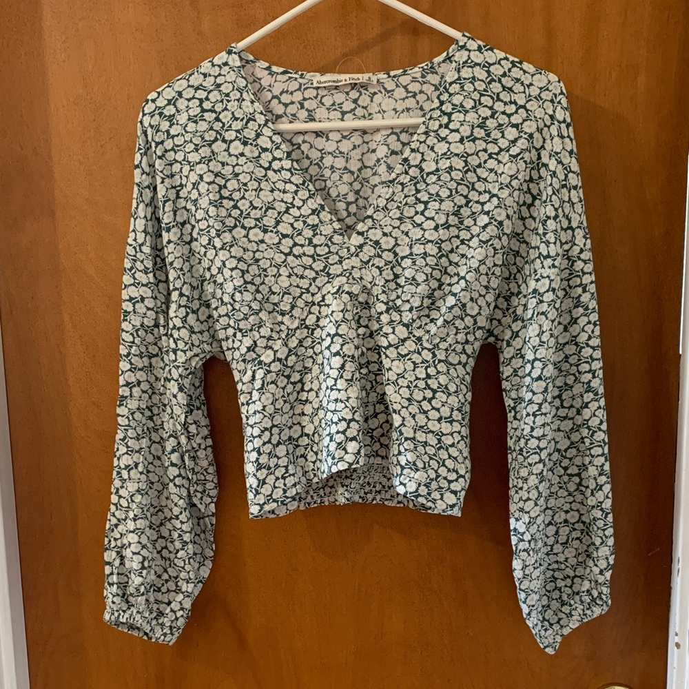 Abercrombie Floral Long Sleeve Blouse